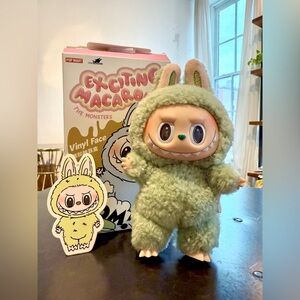 Pop Mart Labubu Macaron in Green Grape Opened